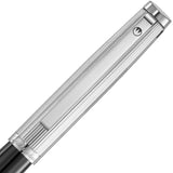 Waldmann, Rollerball, Tuscany, Linien Design, Silber Lack Schwarz - Schreib und Stil