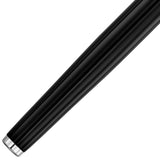 Waldmann, Rollerball, Tuscany, Linien Design, Silber Lack Schwarz - Schreib und Stil