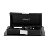 Waldmann, Kugelschreiber, Pocket, Linien Design, Silber - Schreib und Stil