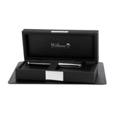 Waldmann, Rollerball, Tuscany, Linien Design, Silber Lack Schwarz - Schreib und Stil