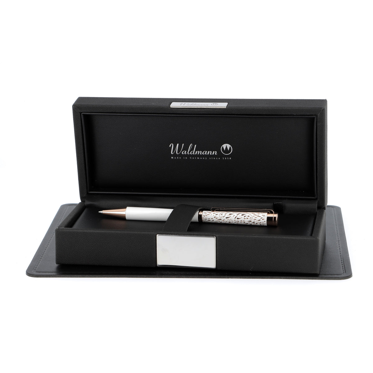 Waldmann, Bleistift, Xetra Vienna, Lady, Lack weiß, Handgravur, Roségold - Schreib und Stil