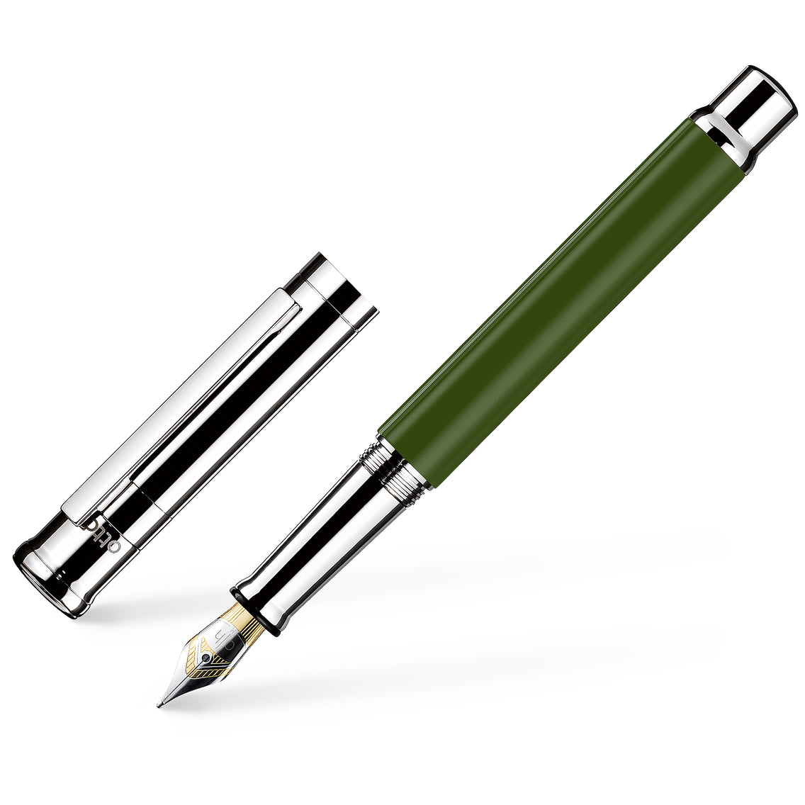 OttoHutt, Füller, design04, Olive, Glanz