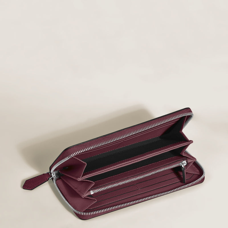 Montblanc, Sartorial, Brieftasche 12 cc mit umlaufendem Reißverschluss, rot