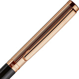 OttoHutt, Bleistift, design01, Faden-Guillochierung, Schwarz Roségold