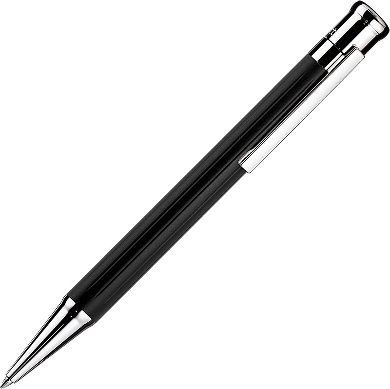 OttoHutt, Kugelschreiber, design04, Faden-Guillochierung, Schwarz Platin
