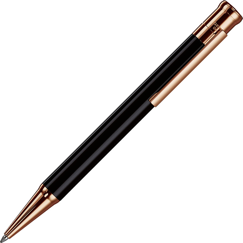 OttoHutt, Kugelschreiber, design04, Glanz, Schwarz Roségold