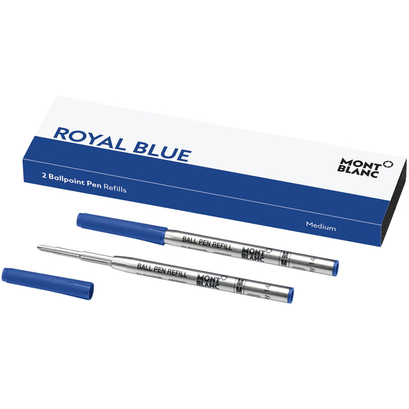 Montblanc, Kugelschreibermine, Royal Blue, Mittel, 2 Stk.