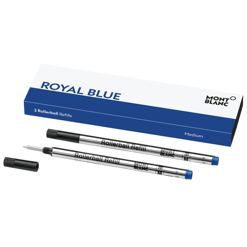 Montblanc, Rollerballmine, Royal Blue, Mittel, 2 Stk.