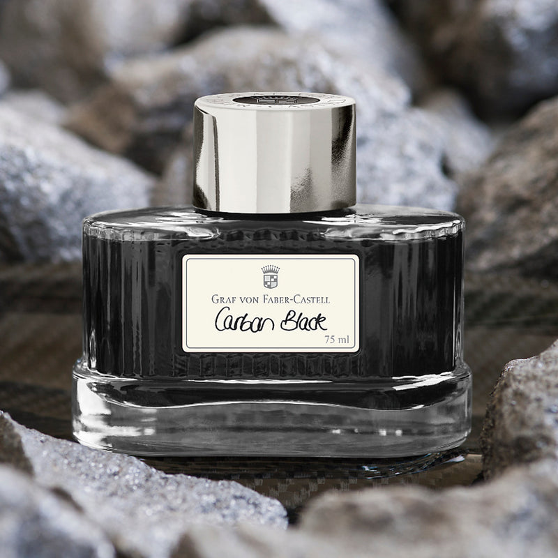 Graf von Faber-Castell, Tintenglas, Carbon Black, 75ml