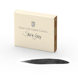 Graf von Faber-Castell, Tintenpatronen, Stone Grey, 6 Stk.
