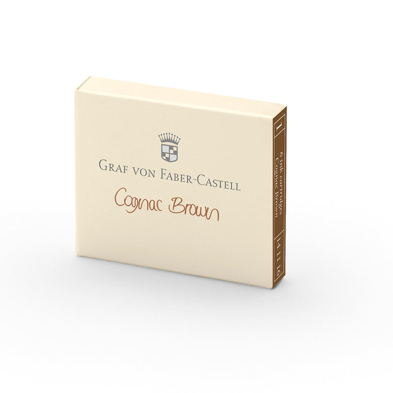 Graf von Faber-Castell, Tintenpatronen, Cognac Brown, 6 Stk.