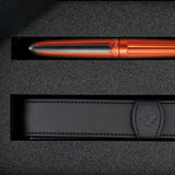 Diplomat, Geschenkset, Aero Orange mit 1er Lederetui und Tintenglas