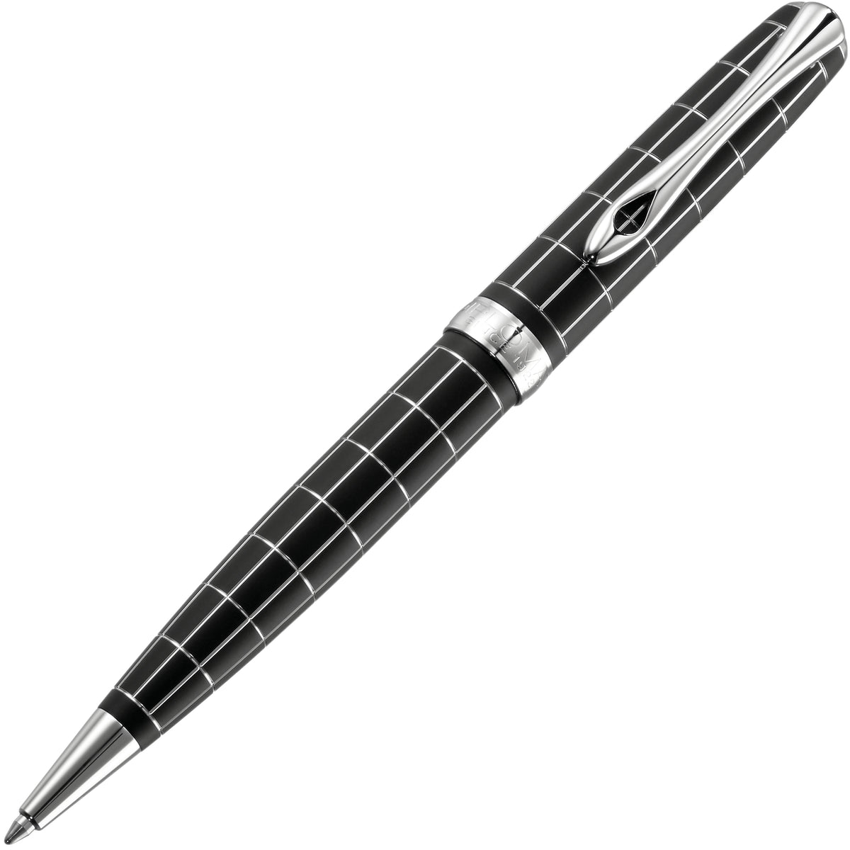Diplomat, Kugelschreiber, Excellence A plus, Raute Guillochiert Lapis, Schwarz, EasyFlow