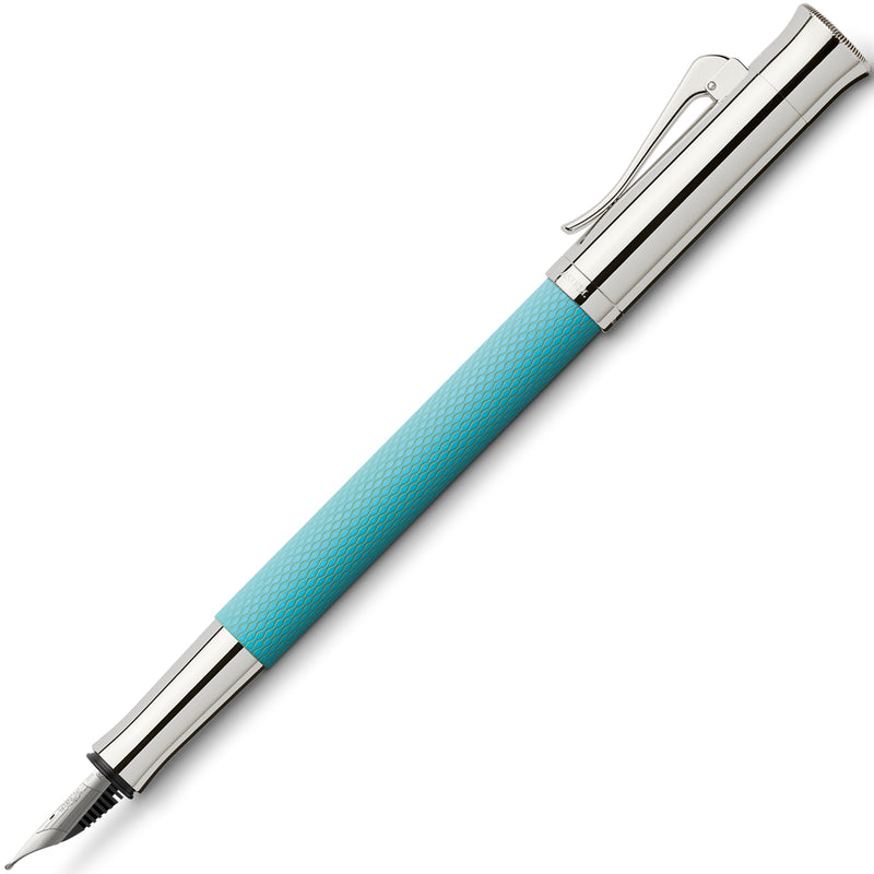 Graf von Faber-Castell, Füller, Guilloche, Turquoise - Schreib und Stil