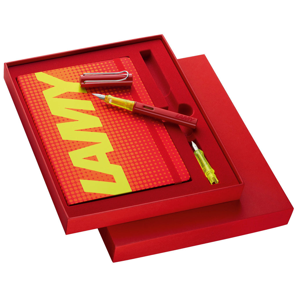 Lamy, Füller, AL-star, GlossyRed, Limited Edition Set - Schreib und Stil