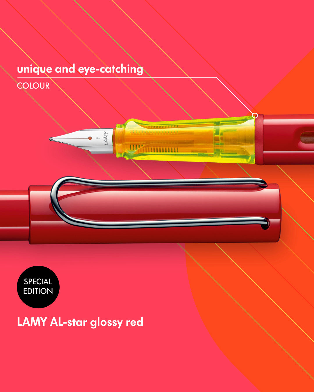 Lamy, Füller, AL-star, GlossyRed, Limited Edition Set - Schreib und Stil