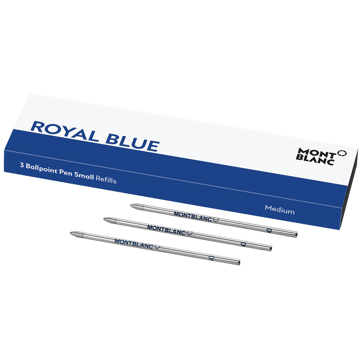 Montblanc, Kugelschreibermine, Royal Blue, Klein, 3 Stk.