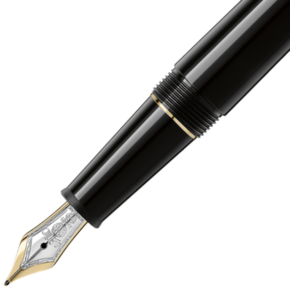 Montblanc, Füller, Meisterstück, Vergoldet, Classique, Schwarz - Schreib und Stil