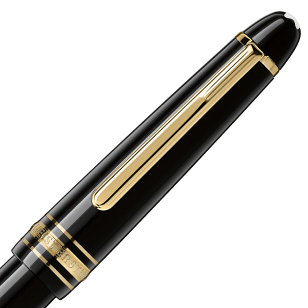 Montblanc, Füller, Meisterstück, Vergoldet, Classique, Schwarz - Schreib und Stil