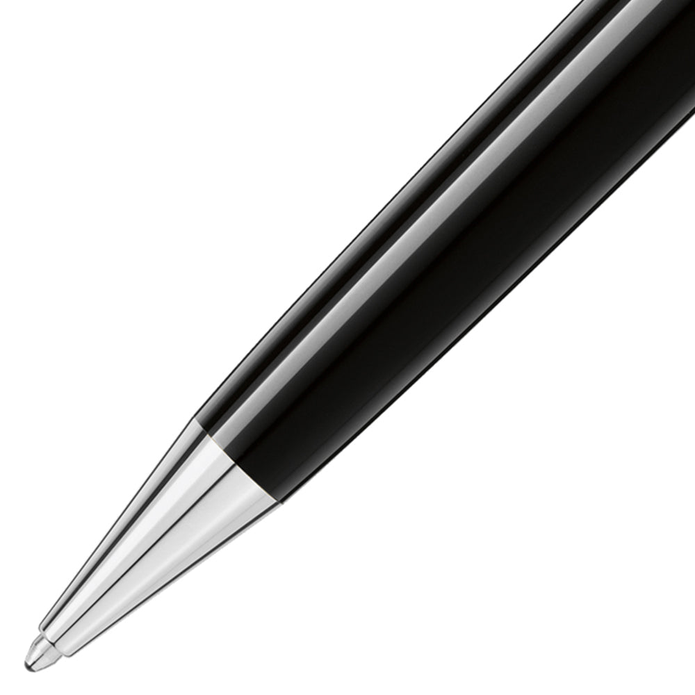 Montblanc, Kugelschreiber, Meisterstück, Platiniert, Midsize, Schwarz - Schreib und Stil