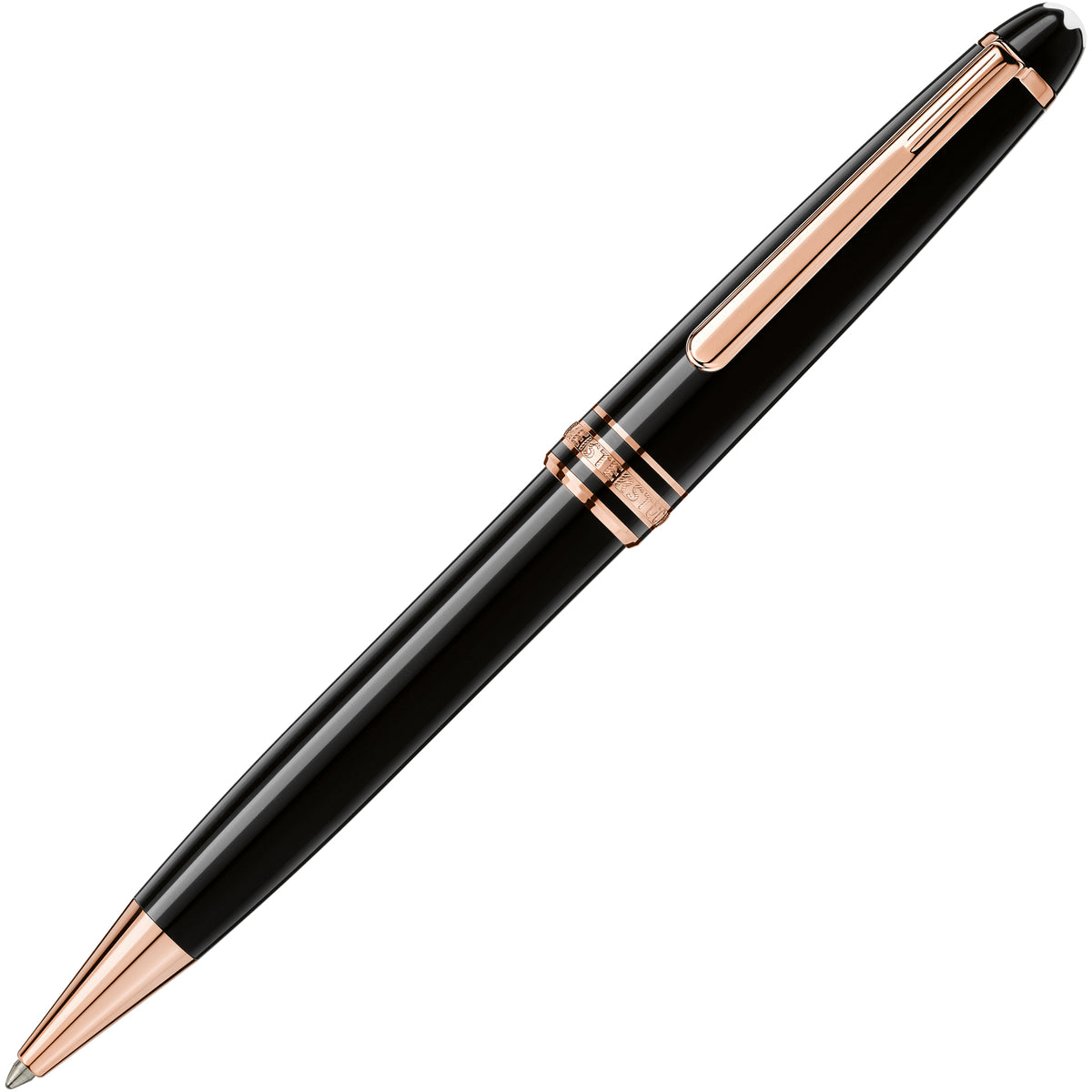 Montblanc, Kugelschreiber, Meisterstück, Rosé Gold, Classique, Schwarz - Schreib und Stil