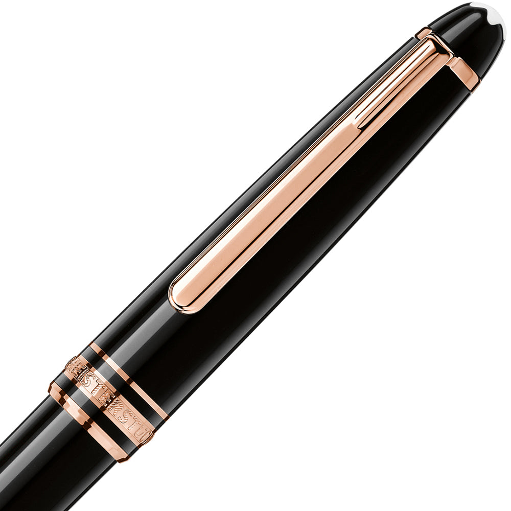 Montblanc, Kugelschreiber, Meisterstück, Rosé Gold, Classique, Schwarz - Schreib und Stil