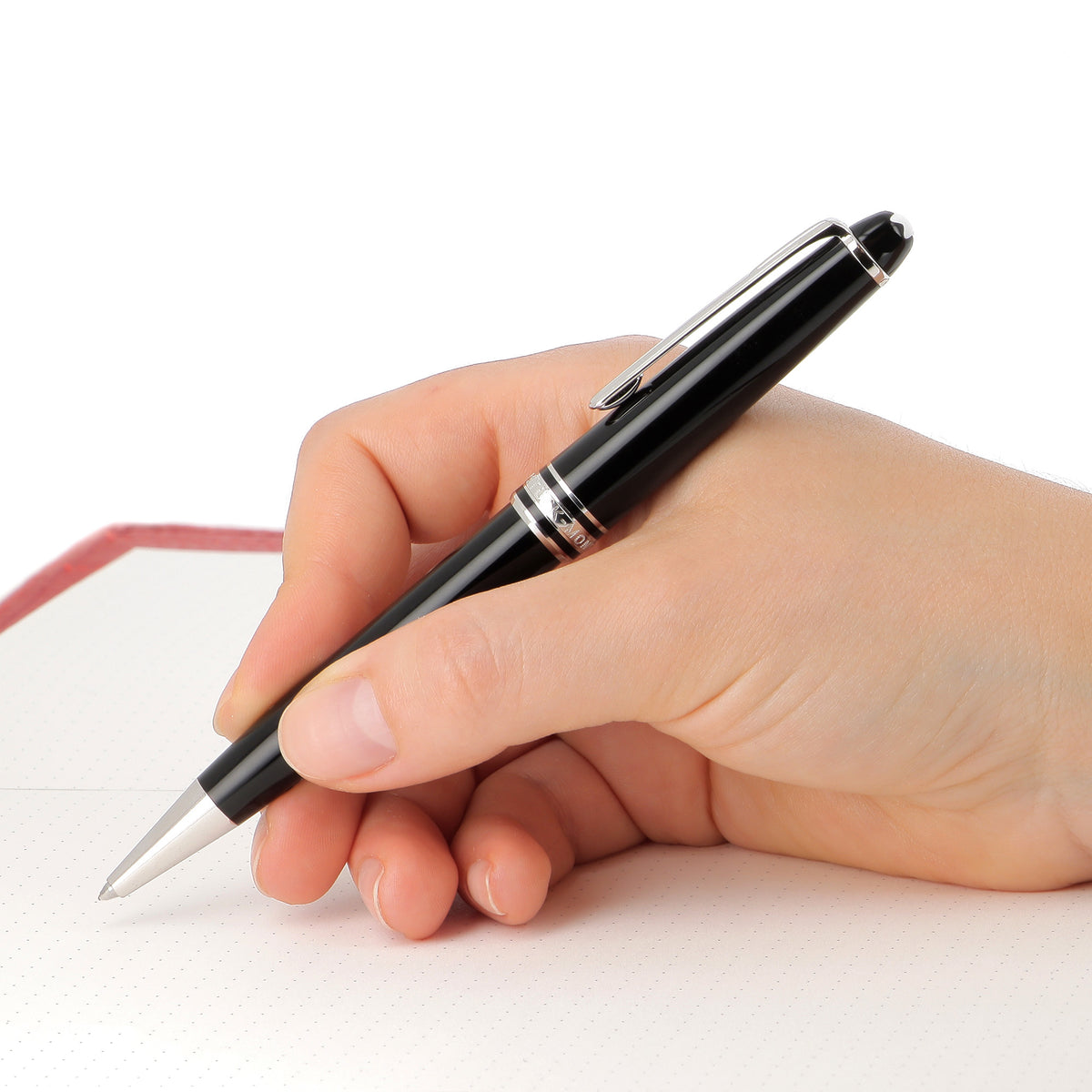 Montblanc, Kugelschreiber, Meisterstück, Platiniert, Classique, Schwarz - Schreib und Stil