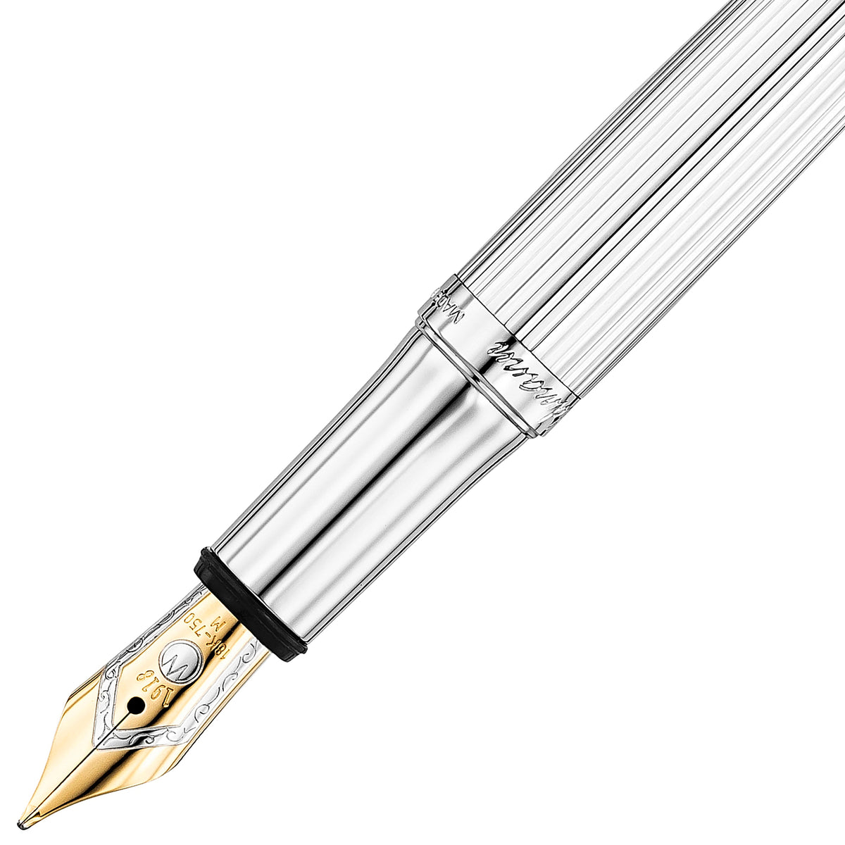 Waldmann, Füller, Pocket, Linien Design, Gold, Silber - Schreib und Stil