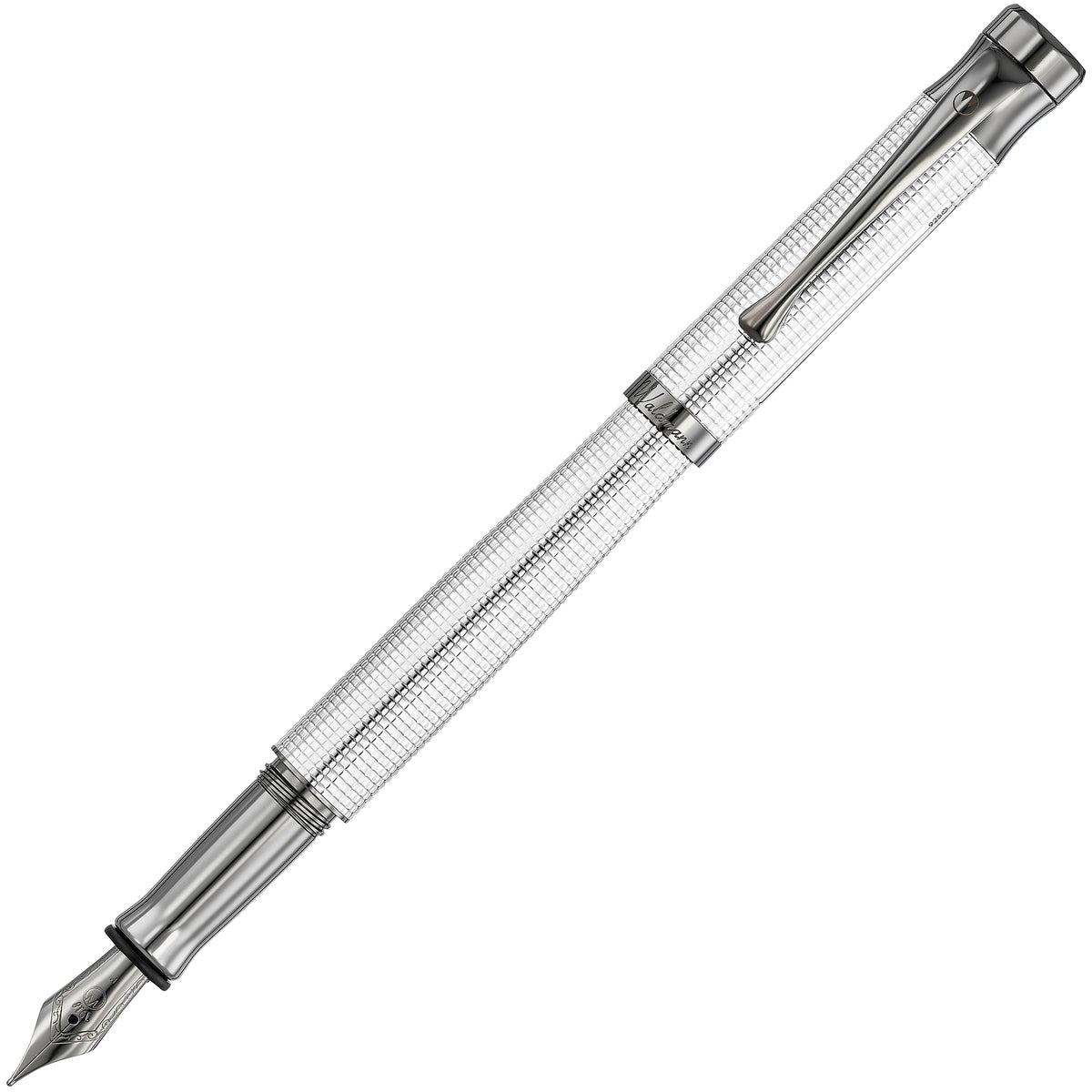 Waldmann, Füller, Tango, Pyramid Design, Silber - Schreib und Stil
