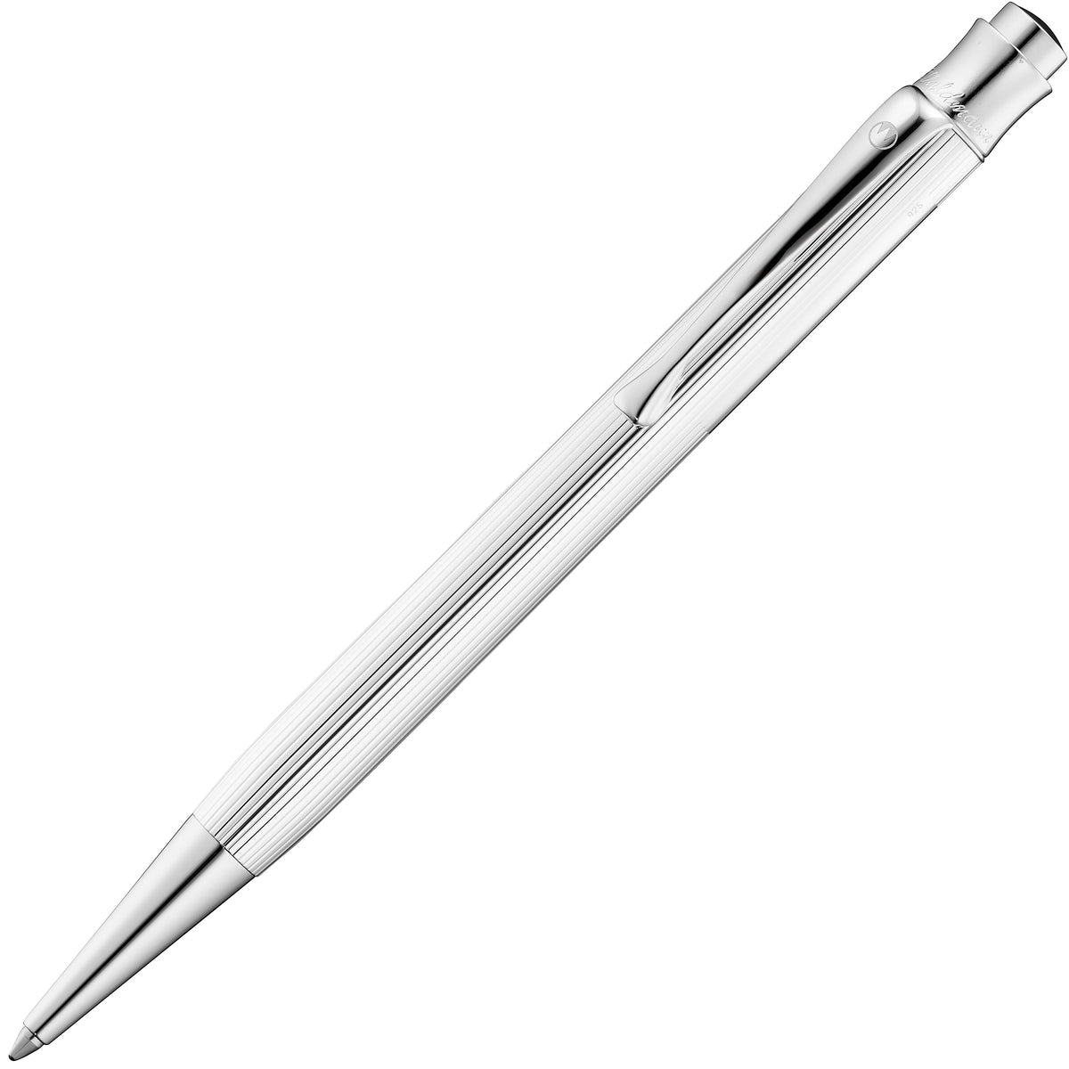 Waldmann, Kugelschreiber, Tango, Linien Design, Silber - Schreib und Stil