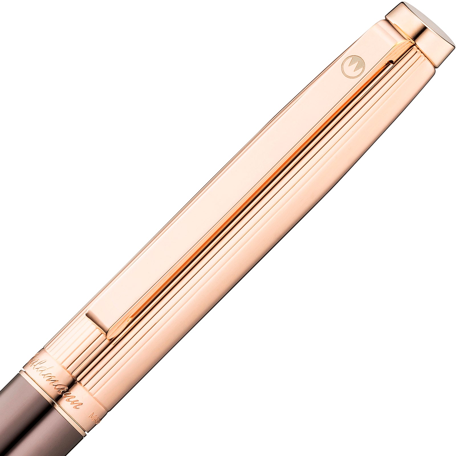 Waldmann Tuscany Füllfederhalter, Rosegold & Schoko, Sterling Silber, Feder F (fein)