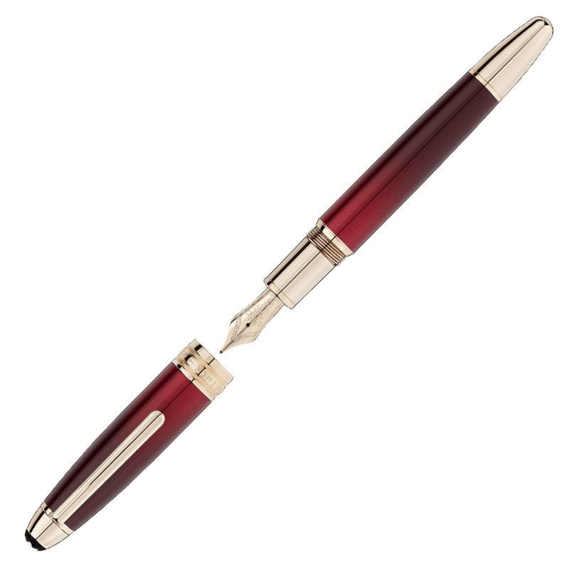 Montblanc, Füller, Meisterstück, Calligraphy Solitaire Burgundy Lacquer